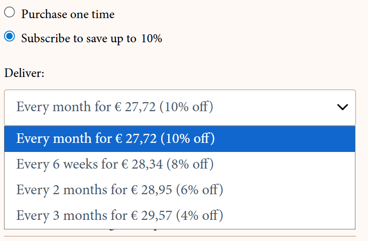 Subscription Example