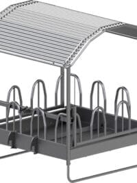 Rack standard à quatre côtés avec grille d'alimentation en palissade